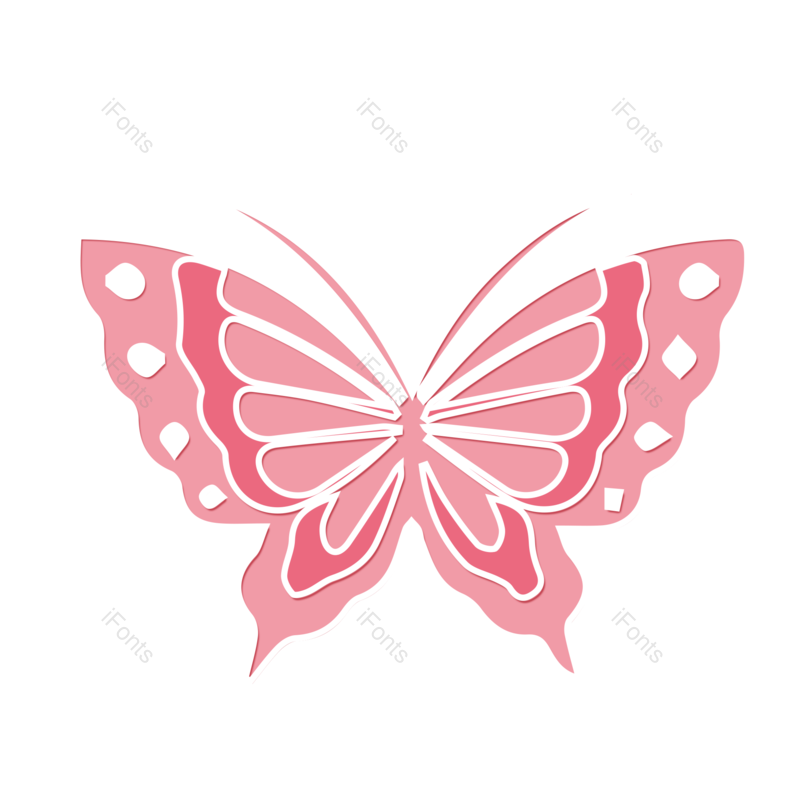 装饰图片,复古元素,剪纸PNG,蝴蝶免抠素材